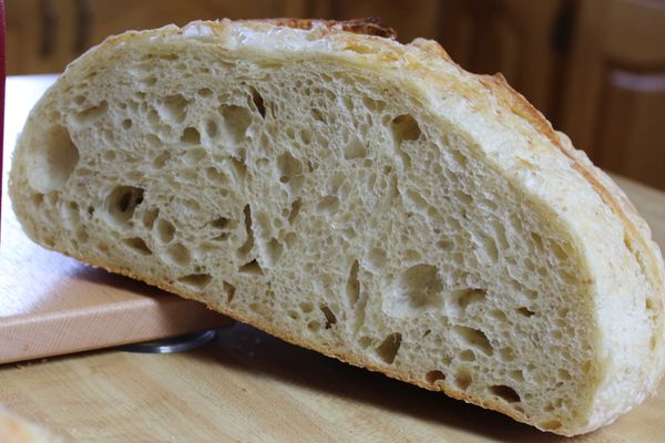 Sliced Bread Showing The Crumb